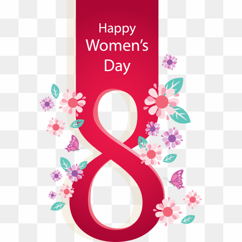 International Womens Day Woman March 8, Hand-painted Women's Day, watercolor Painting, holidays, text png