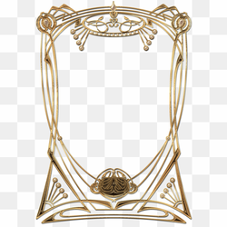 Art Deco Frame PNG Isolated Photo