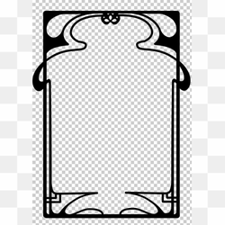 Art Deco Frame PNG HD Isolated