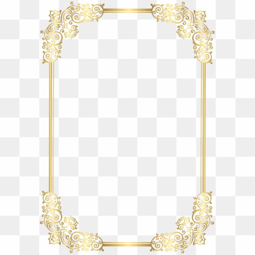 Elegant Frame PNG HD Isolated