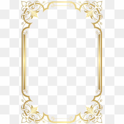 Elegant Frame PNG Isolated File