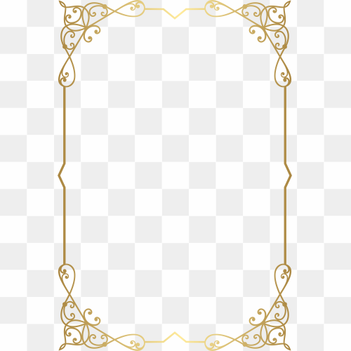 Elegant Frame PNG Isolated HD
