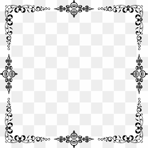 Elegant Frame PNG Isolated Pic