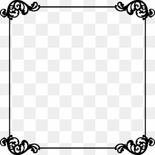 Elegant Frame PNG Photo