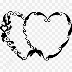 Black Heart Vector PNG Clipart