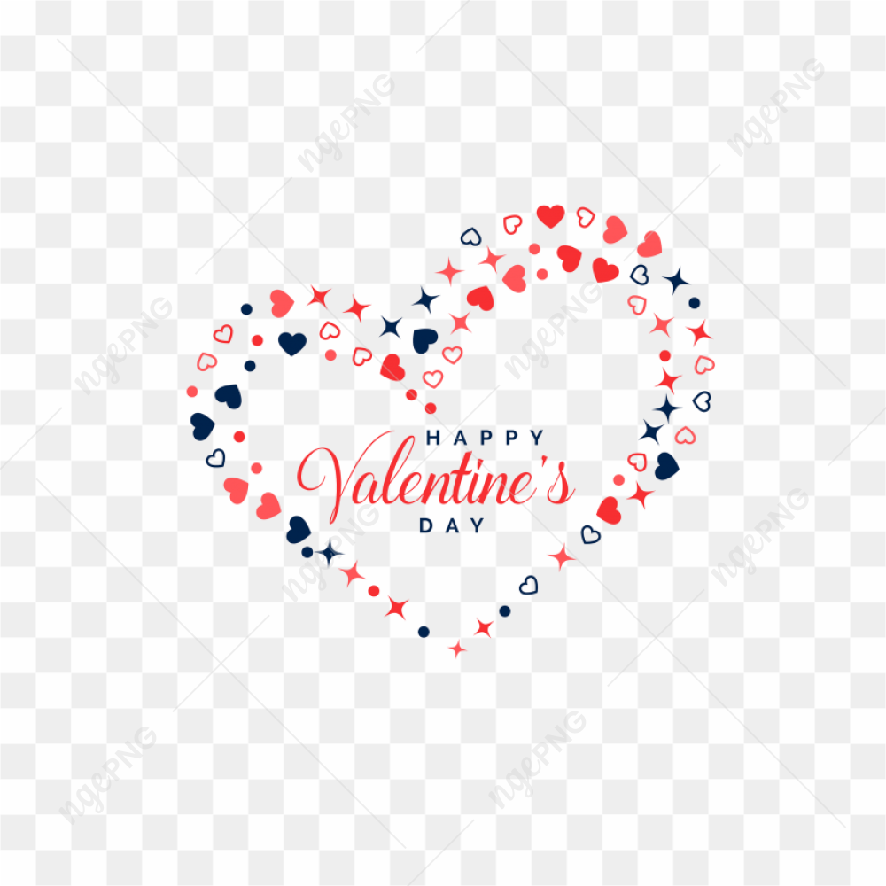 Happy Valentines Day Heart PNG