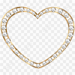 Gold Heart PNG Pic
