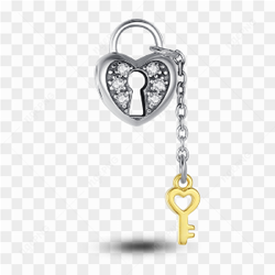 Heart Key PNG Transparent Image