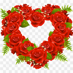 Heart Rose PNG Transparent Image