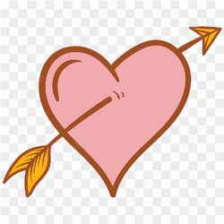 Valentine Heart Arrow PNG Photos