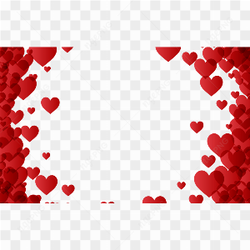 Valentines Day Heart Border PNG