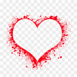 Valentines Day Heart Splash PNG