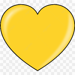 Yellow Heart PNG Photos