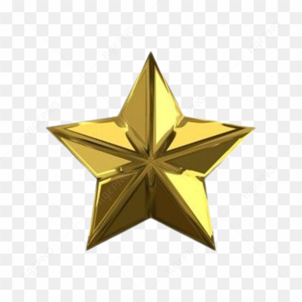 Star yellow 3D