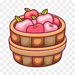 Red apple basket
