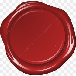 Red wax seal