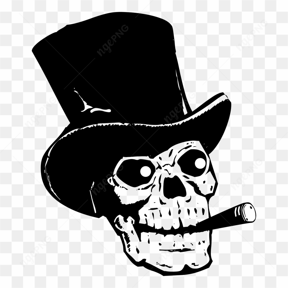 Skeleton with hat
