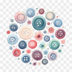 Retro Sewing PNG Sublimation Clipart