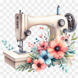 Retro Sewing PNG Sublimation Clipart
