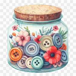 Retro Sewing PNG Sublimation Clipart