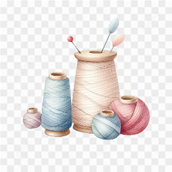 Retro Sewing PNG Sublimation Clipart