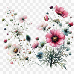 Watercolor Botanicals Clipart