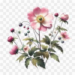 Watercolor Botanicals Clipart