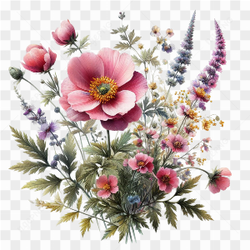 Watercolor Botanicals Clipart