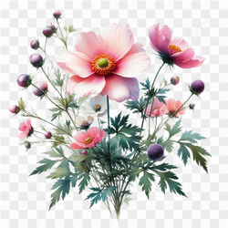 Watercolor Botanicals Clipart