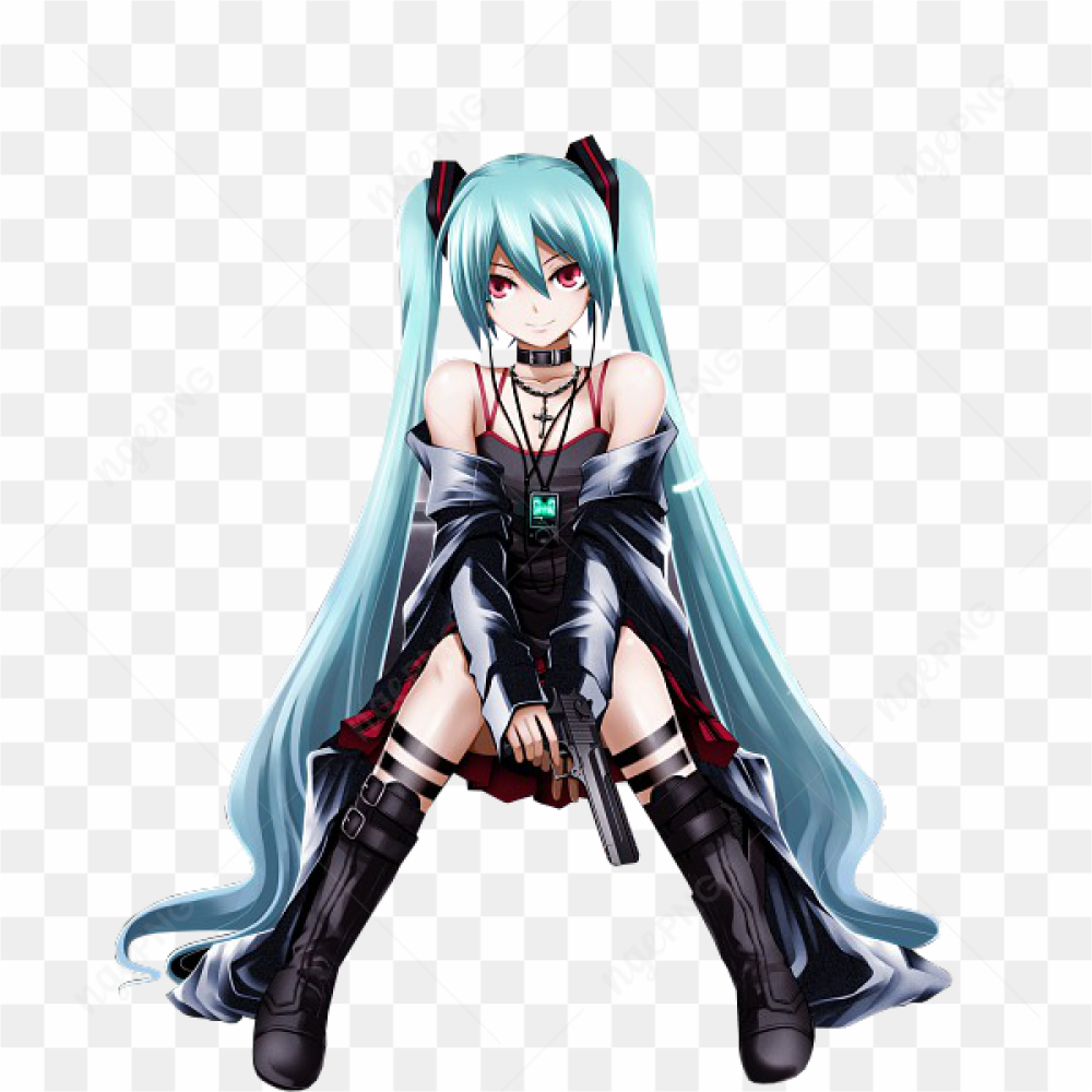 Anime vtuber Hatsune miku