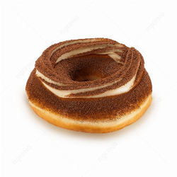 Delicious donut with custard