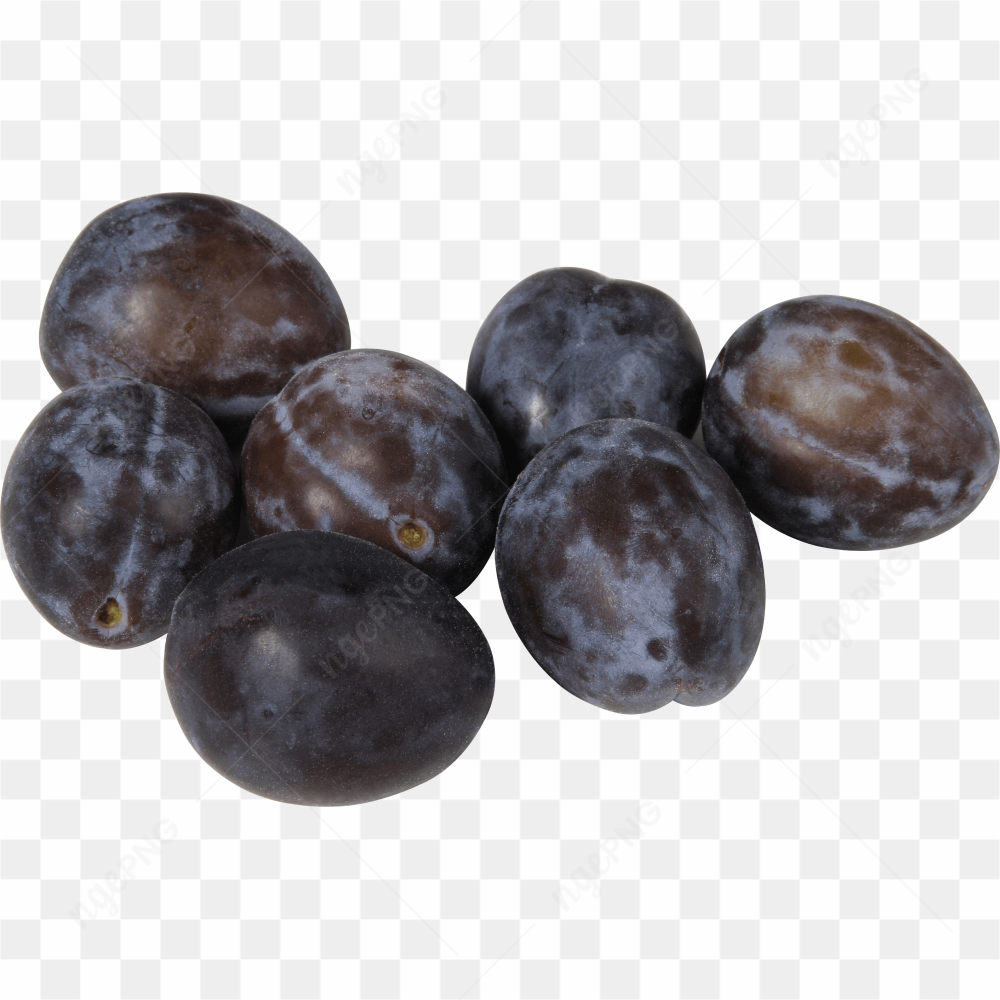 Beaucoup de Pruneaux violettes 