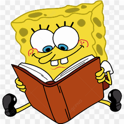 Bob l'ponge lit un livre