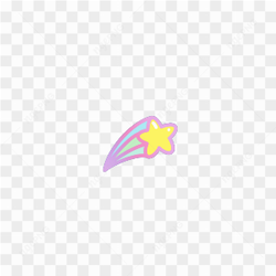Shooting star sticker