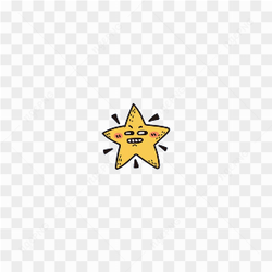 Cool star sticker 