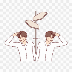 Graphical Image of two people