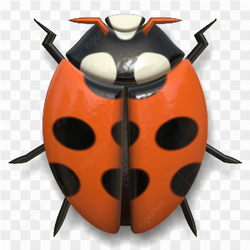 Vector art of a ladybug