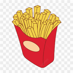 Vector Potato Fried French Fries Fast Food Junk