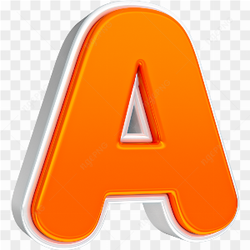 Abecedario 3d png
